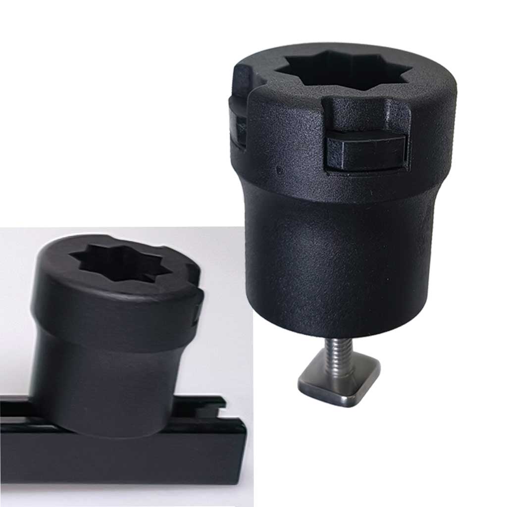 Fishing Kayak Crate - 1 Buah Adaptor Rel Geser Kayak