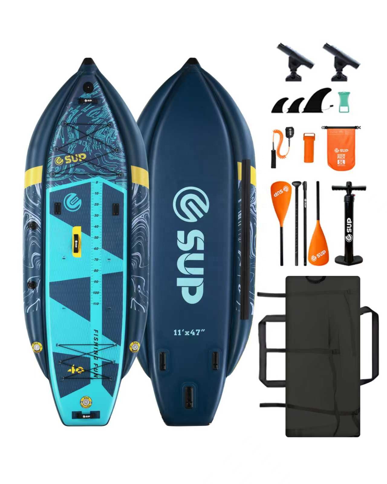 Kayak Memancing Tiup dengan Du - Fishing Kayak Sit On Top ulasan dan harga